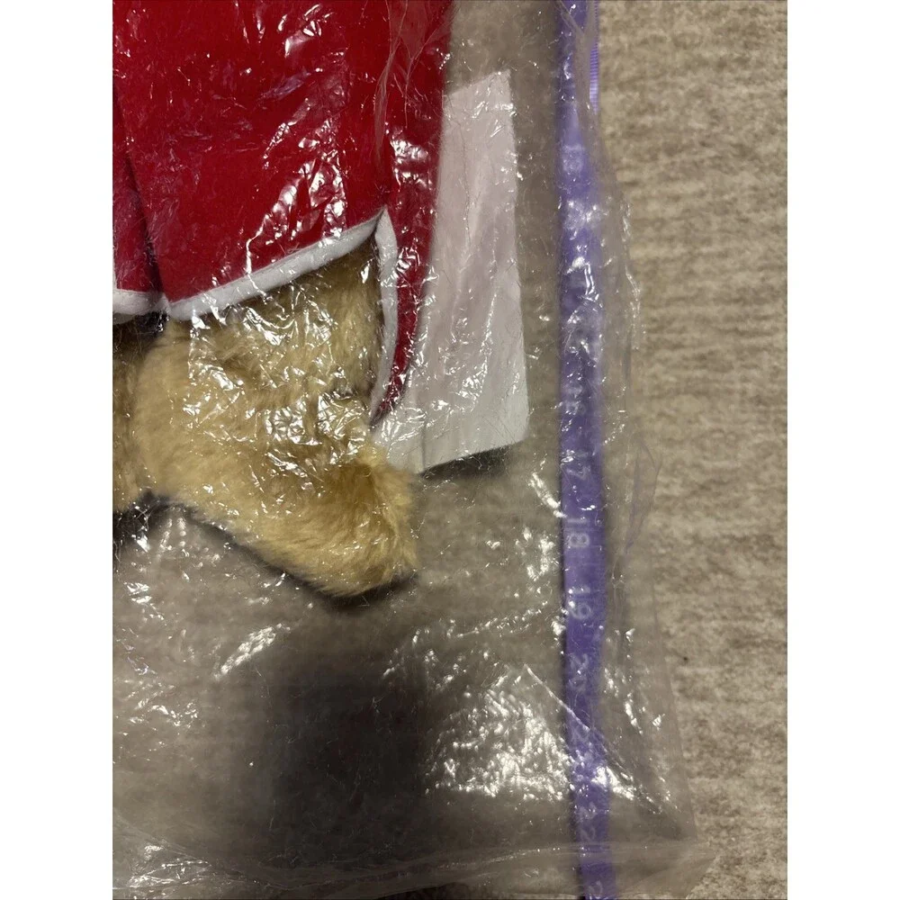 Vintage Christmas Bear Snoozy Sleeper Animated Plush Sealed New Old Stock 80s